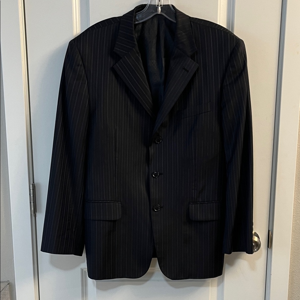 Balmain Paris Vintage Pinstripe Suit Coat